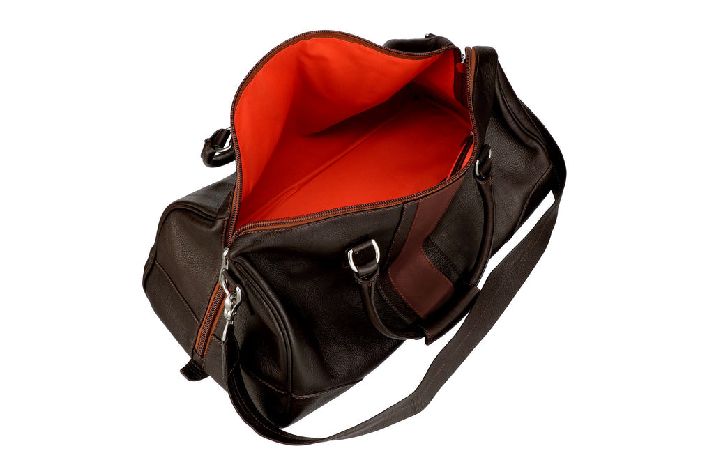 Tumbled Saddle Leather Polocrosse Duffel