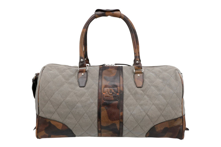 Leather Trim Duffel Bag