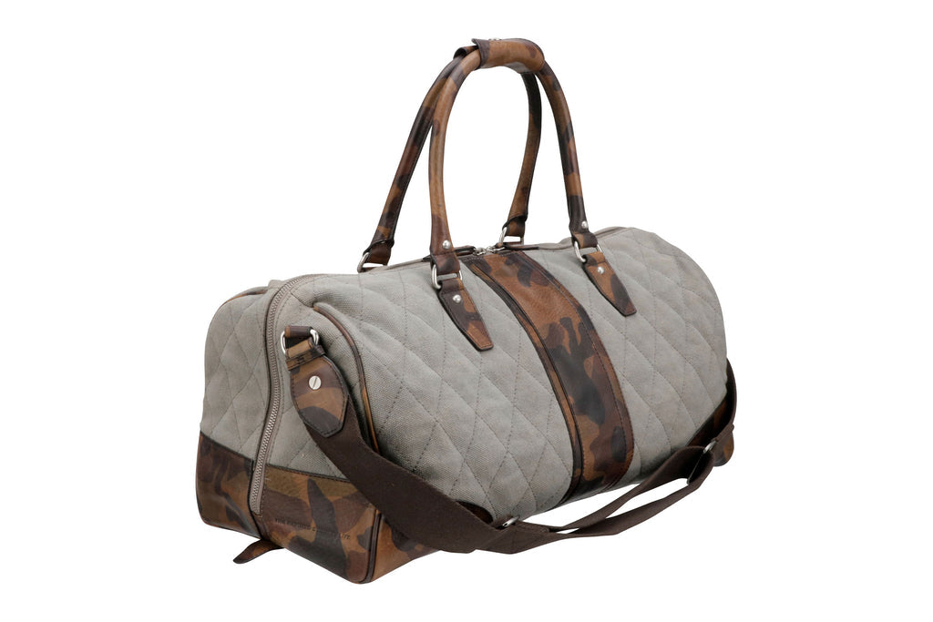 Leather Trim Duffel Bag