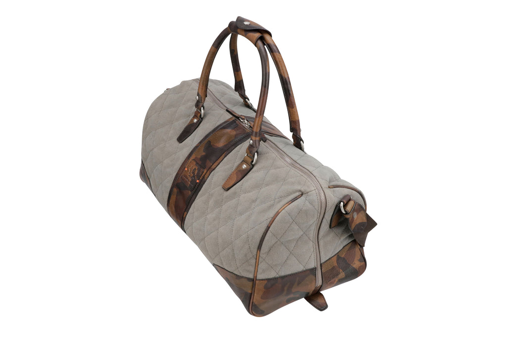 Leather Trim Duffel Bag