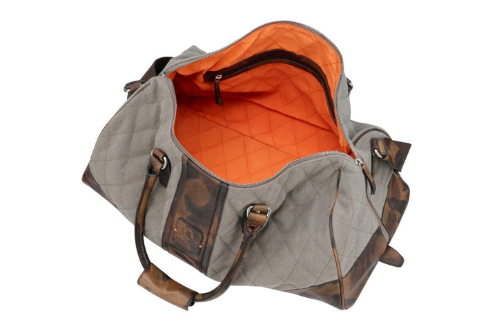 Leather Trim Duffel Bag