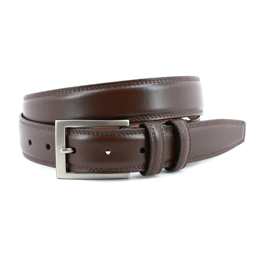 Italian Aniline Leather Belt - Brown