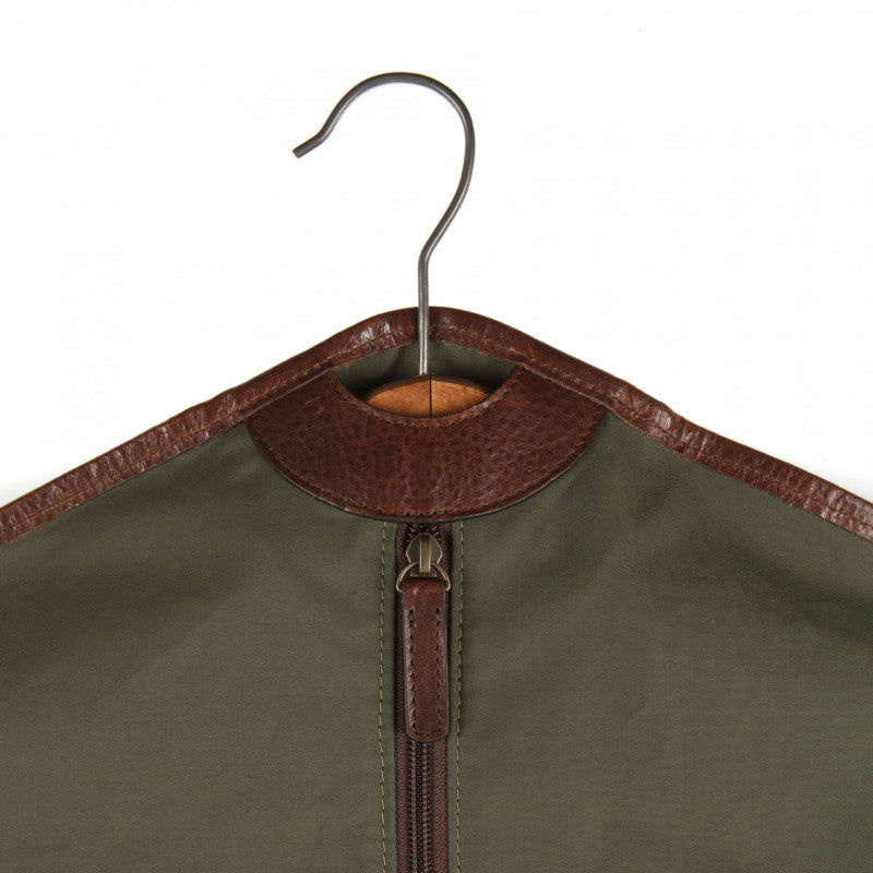 Water-Resistant Cotton and Leather Garment Sleeve