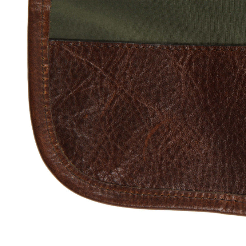 Water-Resistant Cotton and Leather Garment Sleeve