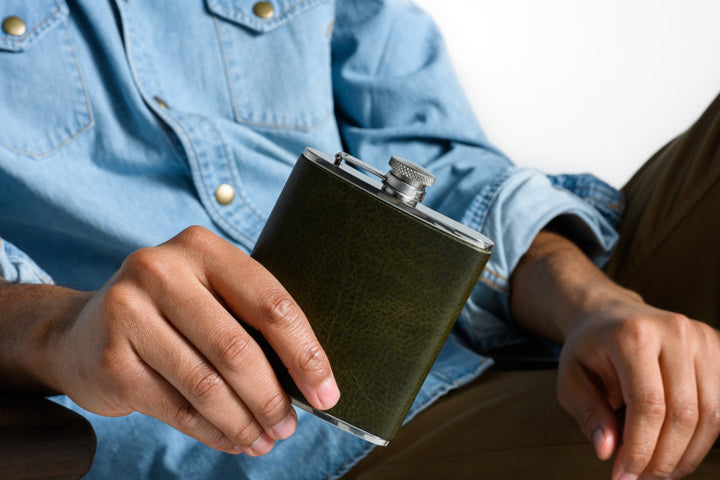 Leather Wrapped Flask