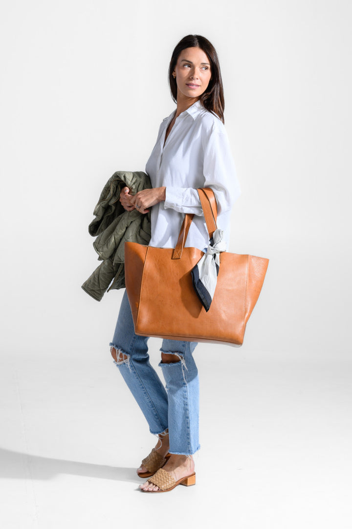 Massie Leather Tote Bag