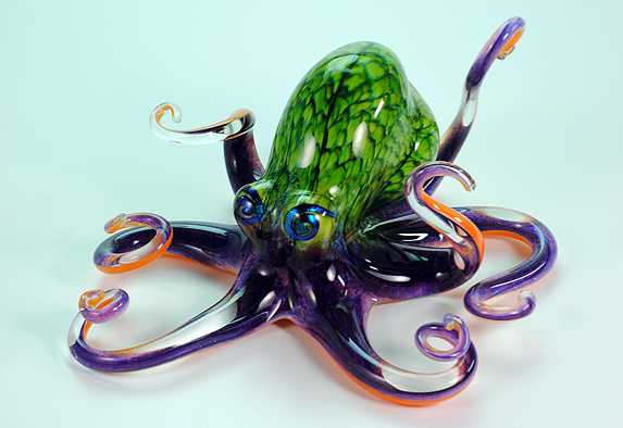 Blown Glass Octopus