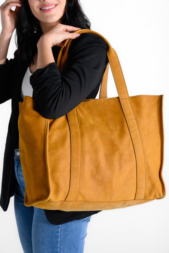 Reclaimed Leather Tote