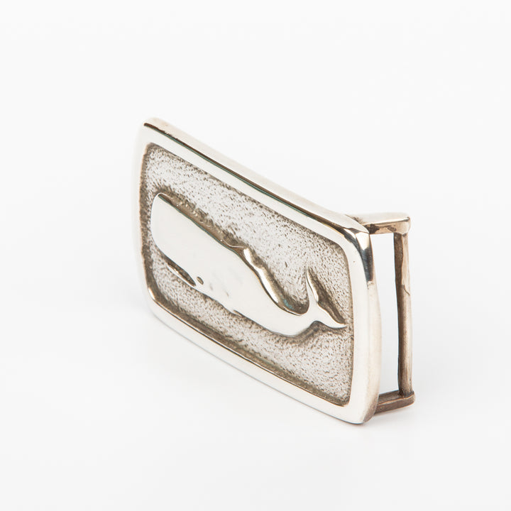 Sperm Whale Belt Buckle - Sterling Silver
