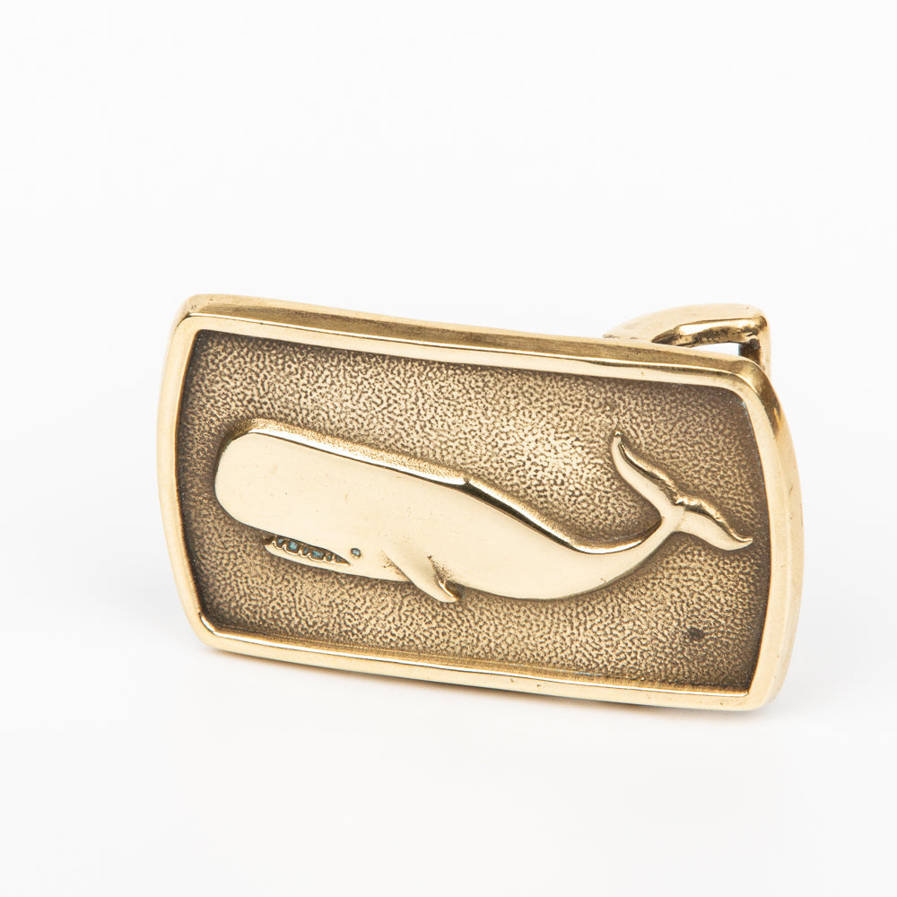 Sperm Whale Buckle - Solid Brass