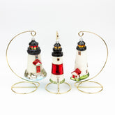 Three Lighthouse Ornament Set
